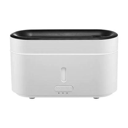white smart ultrasonic cleaner with black lid, modern tech gadget for home use